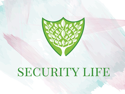 Security Life Logo shield logo tree logo security logo security life logo