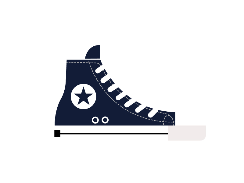 converse flat design