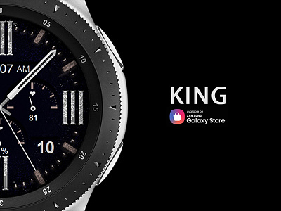 King - Watch Face active classic design galaxy watch gears3 graphic design samsung smartwatch technology watch watchface wearable wearable tech