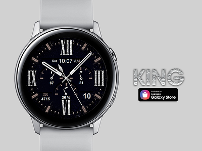 King - Watch Face active classic design galaxy watch gears3 graphic design samsung smartwatch technology watch watchface wearable wearable tech