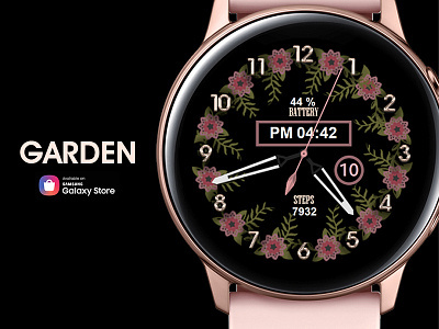 Garden - Watch Face active classic design galaxy watch gears3 graphic design samsung smartwatch technology watch watchface wearable wearable tech