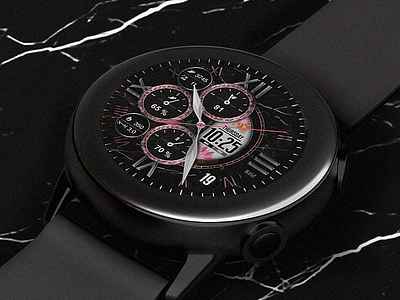 Glamour - Watch Face active classic design desisgn flower galaxy watch gears3 graphic design samsung smartwatch technology ui watch watchface wearable wearable tech