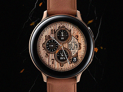 Forest - Watch Face active autumn classic design galaxy watch gears3 graphic design leaves samsung season smartwatch technology tre ui watch watchface wearable wearable tech wood