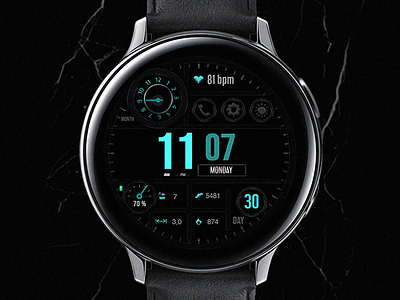 Digital (AOD) - Watch Face active classic design digital electronics galaxtwatch galaxy watch gears3 graphic design illustration samsung screen smart smartwatch tech technology watch watchface wearable wearable tech