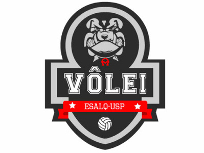 #1 Logo | Volleyball Esalq-USP design illustration logo red vector volleyball