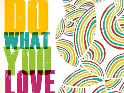 Do What You Love Abstract Illustration