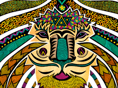 tribal animal art