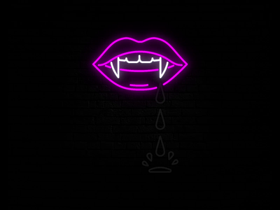UNDEAD UNDEAD UNDEAD 2d 2d animation after effects animation art bauhaus bela lugosi coffin digital dribbble weekly warmup fangs halloween illustration lips neon neon sign rose spooky vampire