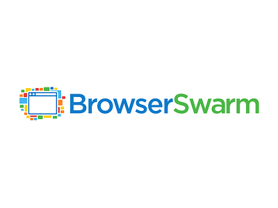 BrowserSwarm logo concept browserswarm logo