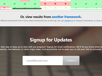 BrowserSwarm UI browserswarm button email signup input ui
