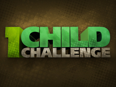 1 Child Challenge (art mockup) 3d campaign cinema4d cure logo