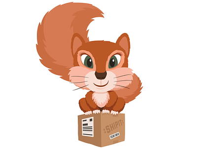 Squirrel illustration animal cartoon furry icon illustration squirrel