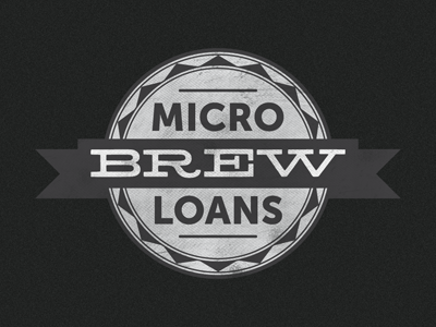 Microbrew Loans beer brew concept crest gag logo mcm hellenic museo sans seal