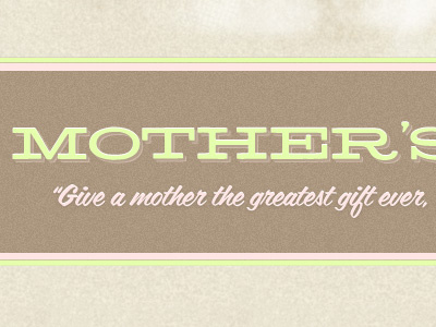 CURE Mother's Day campaign appeal campaign coffee service cure landing lime mcm hellenic mothers day page pastel pink