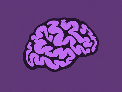 brain illustration brain illustration purple