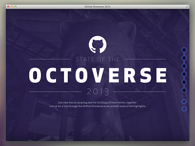 Octoverse 2013 analytics data infographic landing page