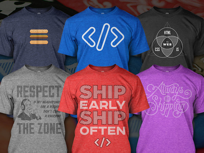 Dev Tees Fall 2014 Collection apparel code dev tees developers illustration ship shirts source tshirt typography web