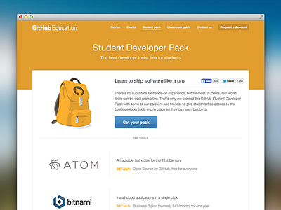 Student Developer Pack design assets