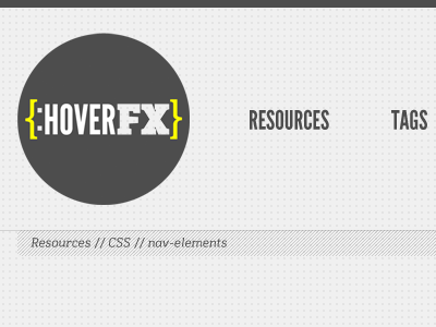 Hoverfx.com header css3 gray header hoverfx.com kondolar league gothic logo