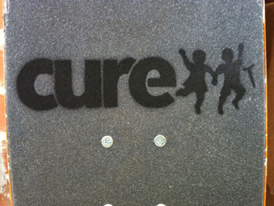 CURE Stencil cure international grip tape skateboard stencil