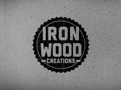 Iron Wood Creations logo by Joel Glovier on Dribbble