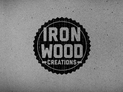 Iron Wood Creations logo black liberator logo screen print