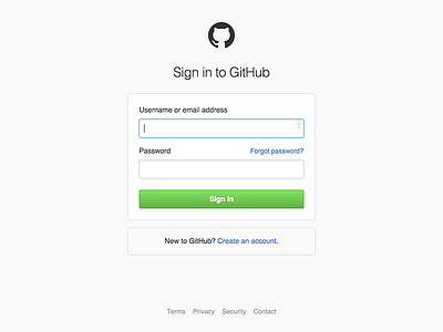 GitHub Login and auth screens authentication css html login product design rails ruby signin ui