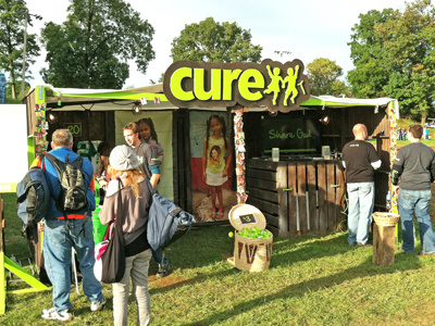 CURE booth @ Uprise Fest
