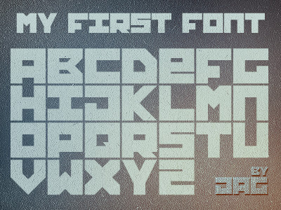 my first font font typeface