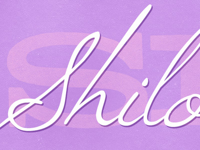Shiloh Birth Announcement birth announcement girly mcm hellenic wide pink purple windsong