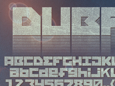 Dubfresh dubfresh font pixel square techno