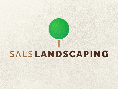 Sal's Landscaping care earth grass green identity landscaping lawn logo tree