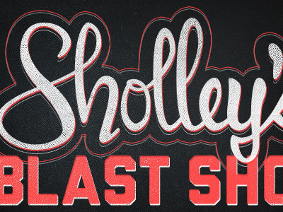 Sholley's Blast Shop revision liberator liza text pro retro sholleys blast shop texture vintage