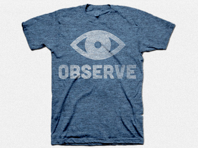 Observe Tee Concept cubano eye heather illustration observe tee