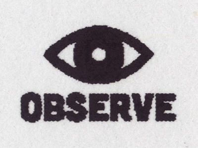 Observe print eye illustration observe print vintage
