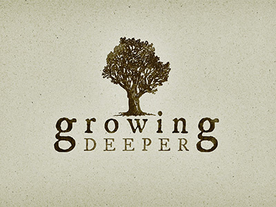 Growing Deeper logo illustration im fell dw pica pro sketch