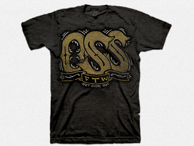 OSS Tee custom typography illustration open source software