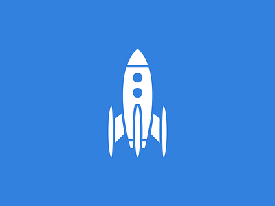 Rocket illustration minimal retro rocket