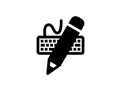 Keyboard Pencil Icon icon keyboard pencil