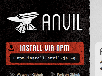 Anvil.js Landing Page anvil.js