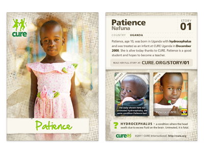 CUREkids patient story card cure international cure.org patient story series trading card