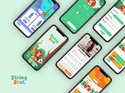 String Soul | Online piano practice app for kids - UI Design