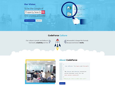 Codeforce Website (codeforcevina.com) landing page website