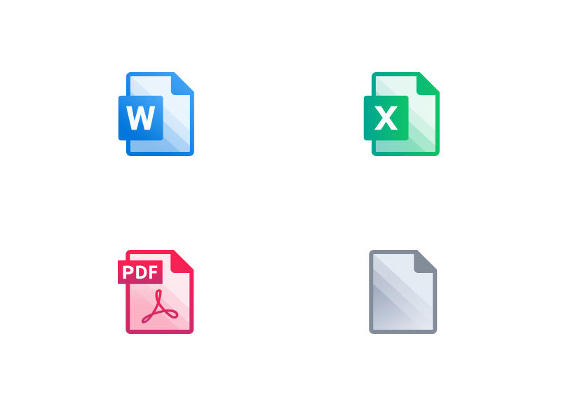 pdf icon for word object