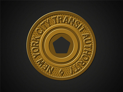 NYC Subway Token Illustration illustartion prelude.design