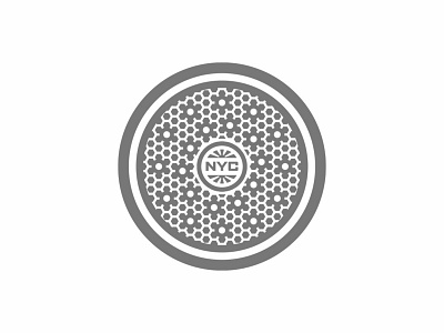 NYC Manhole Cover 1 Illustration design graphic design illustration prelude.design