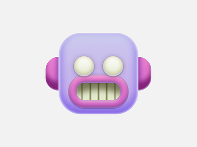 Skeuomorphism Robot Icon