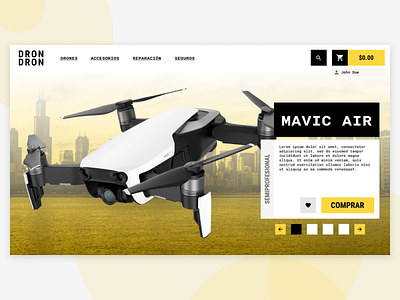 DRON DRON Ecommerce branding design minimalist ui ux web design