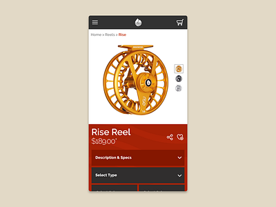Daily UI #012 - E-Commerce Page 012 daily ui e commerce fishing product