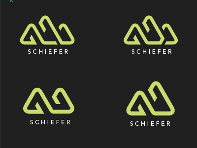 Personal Branding branding clean geometric green logo mountains swoosh